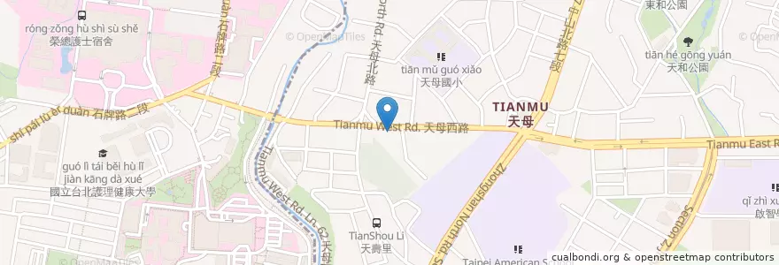 Mapa de ubicacion de 元大證券 en 타이완, 신베이 시, 타이베이시, 베이터우 구.
