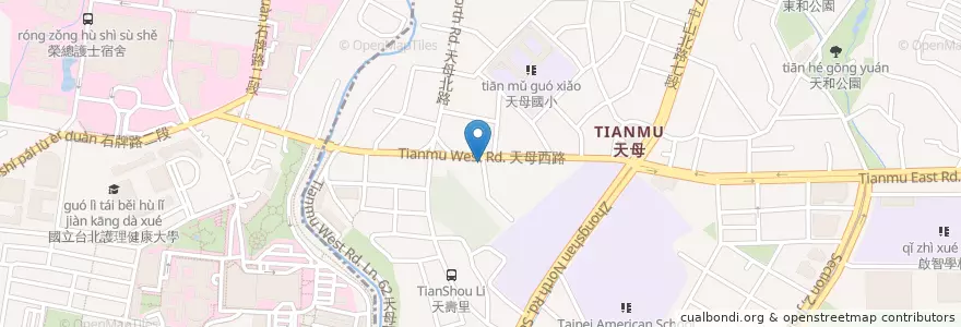 Mapa de ubicacion de 滙豐(台灣)商業銀行 en Taiwan, New Taipei, Taipei, Beitou.