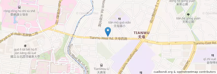 Mapa de ubicacion de 西雅圖咖啡 en Taiwan, Nuova Taipei, Taipei, Distretto Di Beitou.
