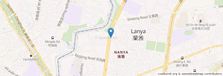 Mapa de ubicacion de 木鱉果 en 台湾, 新北市, 台北市, 士林区.