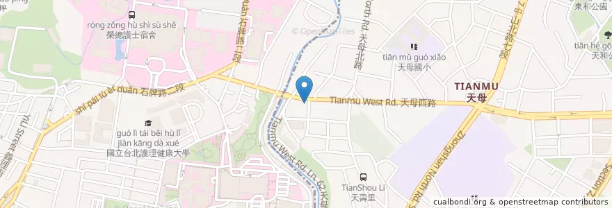 Mapa de ubicacion de 歐彥君中醫 en Тайвань, Новый Тайбэй, Тайбэй, 北投區.