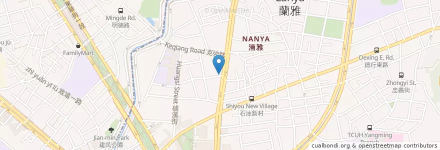 Mapa de ubicacion de 臺灣銀行 en 台湾, 新北市, 台北市, 士林区.