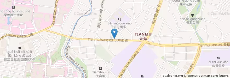 Mapa de ubicacion de Starbucks coffee 星巴克咖啡 en Taiwan, Neu-Taipeh, Taipeh, Beitou.