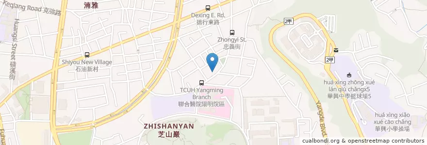 Mapa de ubicacion de 久丰鮮果專賣廣場 en 臺灣, 新北市, 臺北市, 士林區.