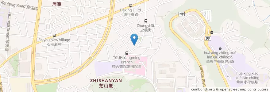 Mapa de ubicacion de 加來川湘菜館 en تایوان, 新北市, تایپه, 士林區.