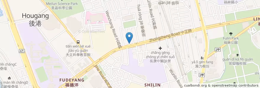 Mapa de ubicacion de 黃耀明診所 en تایوان, 新北市, تایپه, 士林區.