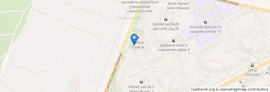 Mapa de ubicacion de Караоке-бар "Виканд" en Russland, Föderationskreis Wolga, Oblast Kirow, Городской Округ Кирово-Чепецк.
