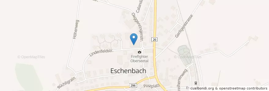Mapa de ubicacion de Schul- und Gemeindebibliothek Eschenbach en Schweiz/Suisse/Svizzera/Svizra, Luzern, Eschenbach (Lu).
