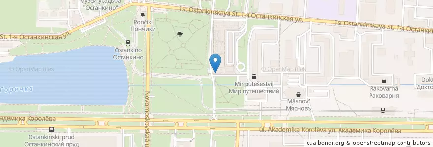 Mapa de ubicacion de Хирургическая стоматология en Russia, Central Federal District, Moscow, North-Eastern Administrative Okrug, Ostankinsky District.