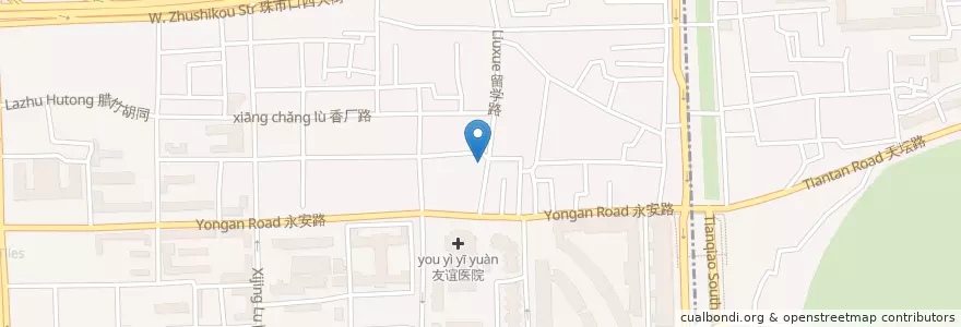 Mapa de ubicacion de 虾吃虾涮 en 中国, 北京市, 河北省, 西城区.