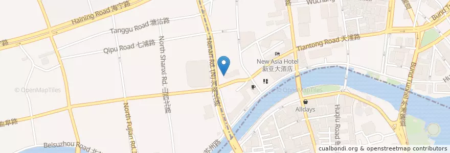 Mapa de ubicacion de Clothing Market en China, Shanghái.