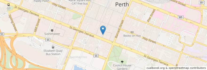 Mapa de ubicacion de Juice Station en Australia, Western Australia, City Of Perth.