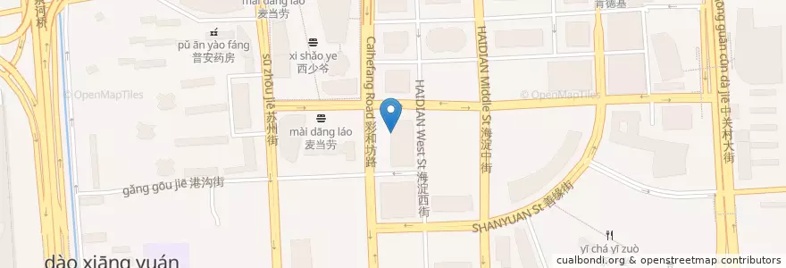 Mapa de ubicacion de 匆匆那年串串香 en China, Peking, Hebei, 海淀区.