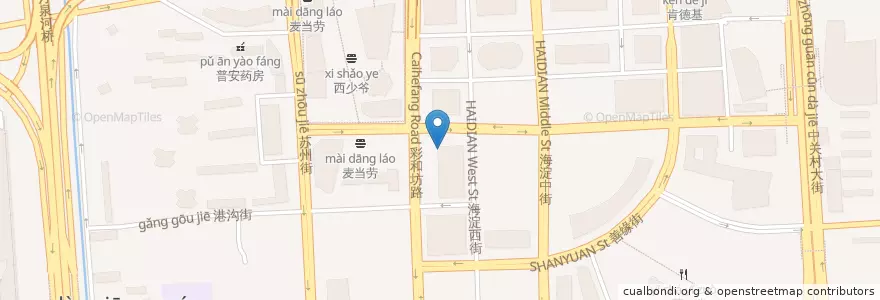 Mapa de ubicacion de 管氏翅吧 en China, Pequim, Hebei, 海淀区.