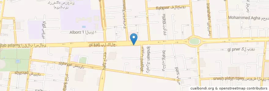 Mapa de ubicacion de دانشگاه انفورماتیک en ایران, استان تهران, شهرستان تهران, تهران, بخش مرکزی شهرستان تهران.