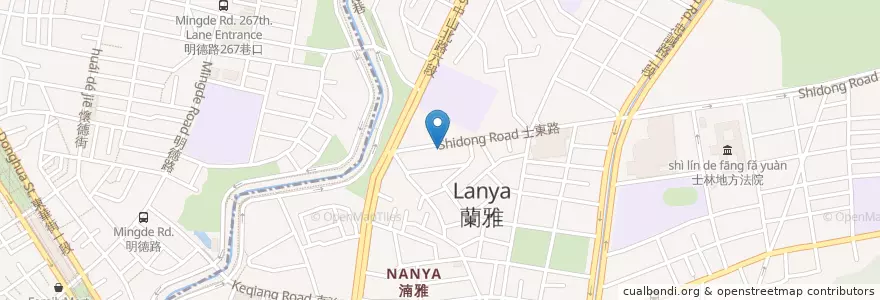 Mapa de ubicacion de 來記豆漿 en تایوان, 新北市, تایپه, 士林區.