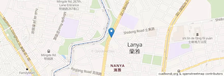 Mapa de ubicacion de 彭師傅精緻餛飩 en Taiwan, 新北市, Taipei, 士林區.