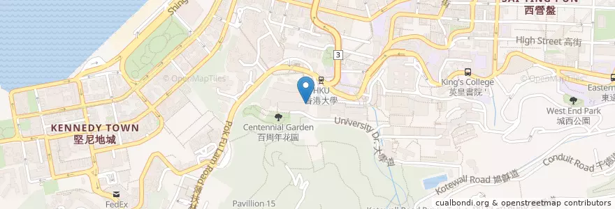 Mapa de ubicacion de OBC Grill en 中国, 广东省, 香港 Hong Kong, 香港島 Hong Kong Island, 新界 New Territories, 中西區 Central And Western District.