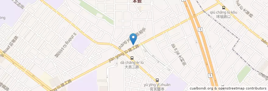 Mapa de ubicacion de 鐘和記牛雜牛肉湯 en Taïwan, Kaohsiung, 三民區.