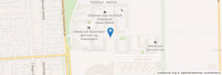 Mapa de ubicacion de Garage en Russia, South Federal District, Krasnodar Krai, Krasnodar Municipality.