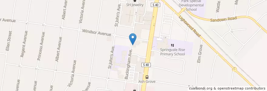 Mapa de ubicacion de Thanh Nga Cafe en 오스트레일리아, Victoria, City Of Greater Dandenong.