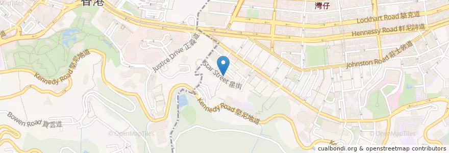 Mapa de ubicacion de Maison ES en Китай, Гуандун, Гонконг, Гонконг, Новые Территории, 灣仔區 Wan Chai District.