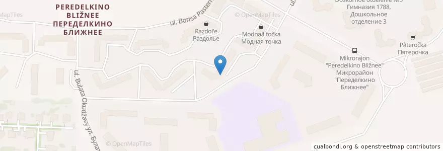 Mapa de ubicacion de Медиарт en Rússia, Distrito Federal Central, Москва, Новомосковский Административный Округ, Поселение Внуковское.