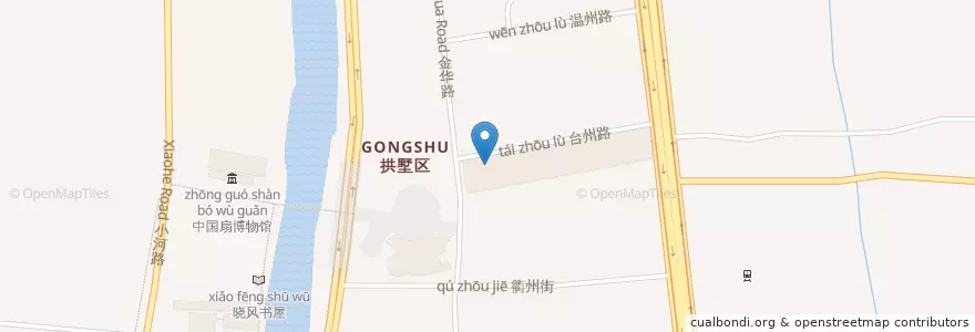Mapa de ubicacion de 麦当劳 en China, Zhejiang, Hangzhou, Gongshu, 拱宸桥街道.