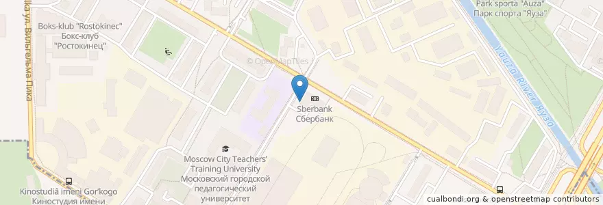 Mapa de ubicacion de Пекарня en Russland, Föderationskreis Zentralrussland, Moskau, Nordöstlicher Verwaltungsbezirk, Район Ростокино.