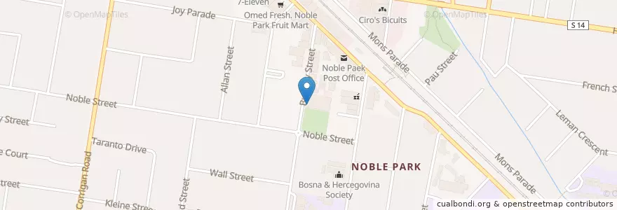 Mapa de ubicacion de Selfie Cafe en Austrália, Victoria, City Of Greater Dandenong.