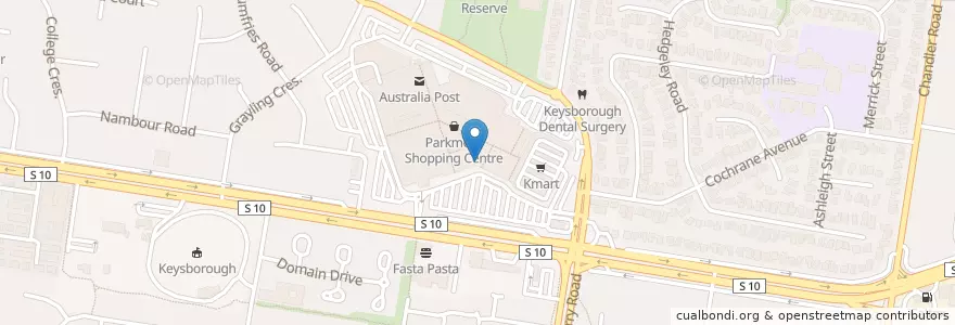 Mapa de ubicacion de Pharmacy4Less en 오스트레일리아, Victoria, City Of Greater Dandenong.
