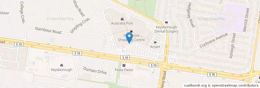 Mapa de ubicacion de Nando's en Австралия, Виктория, City Of Greater Dandenong.