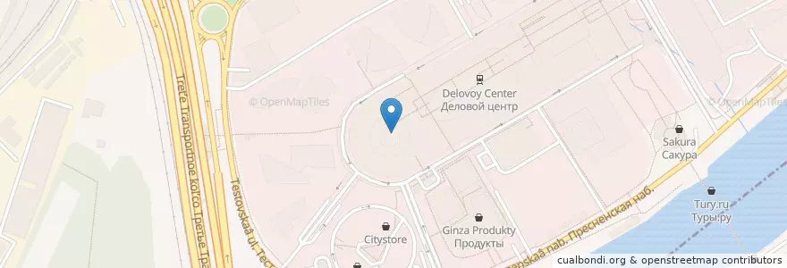Mapa de ubicacion de Формула Кино Сити en روسيا, Центральный Федеральный Округ, Москва, Центральный Административный Округ, Пресненский Район.