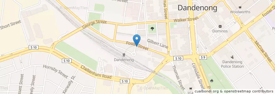 Mapa de ubicacion de Foster St Cafe en 오스트레일리아, Victoria, City Of Greater Dandenong.