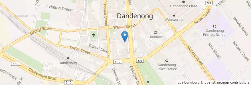 Mapa de ubicacion de A1 Bakery en Australië, Victoria, City Of Greater Dandenong.