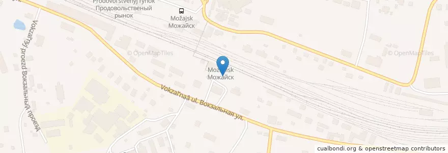 Mapa de ubicacion de Почтовое отделение связи № 143201 en Rusia, Центральный Федеральный Округ, Московская Область, Можайский Городской Округ.