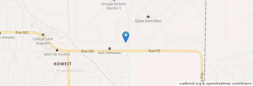 Mapa de ubicacion de Pharmacie Eden en Ivoorkust, Abidjan, Yopougon.