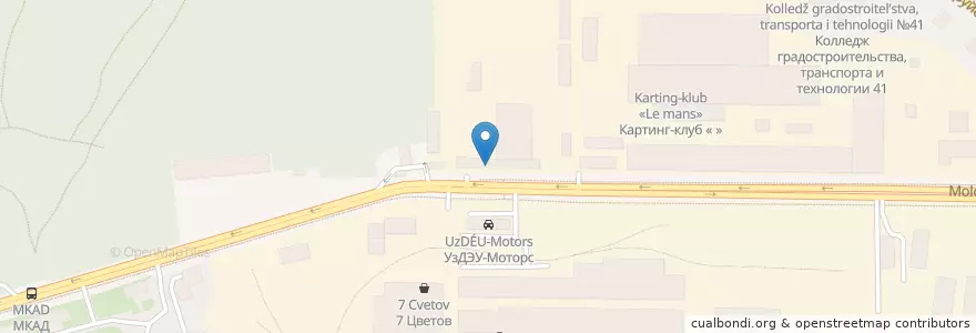 Mapa de ubicacion de Внешпромбанк en Rússia, Distrito Federal Central, Москва, Западный Административный Округ, Район Кунцево.