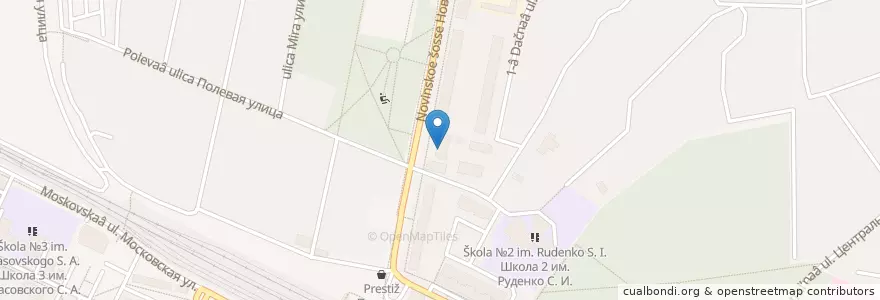Mapa de ubicacion de Администрация Монино en روسيا, Центральный Федеральный Округ, محافظة موسكو, Городской Округ Щёлково.
