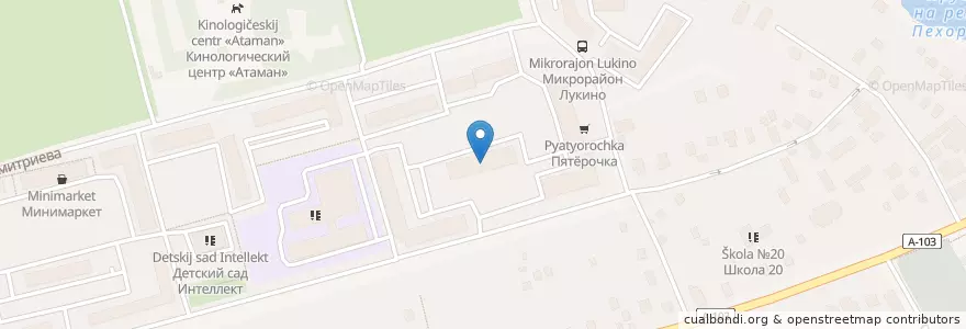 Mapa de ubicacion de Детский сад "Маленькая Страна" en Rússia, Distrito Federal Central, Oblast De Moscou, Городской Округ Балашиха.