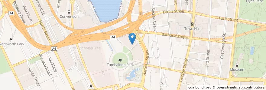 Mapa de ubicacion de The Naked Duck en Australia, New South Wales, Council Of The City Of Sydney, Sydney.