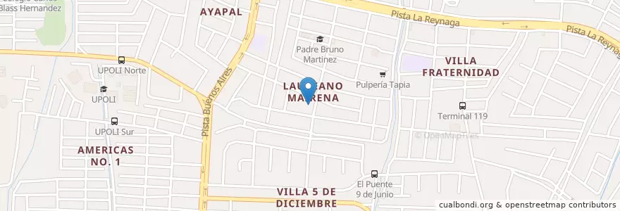 Mapa de ubicacion de Lucía en ニカラグア, マナグア県, Managua (Municipio).
