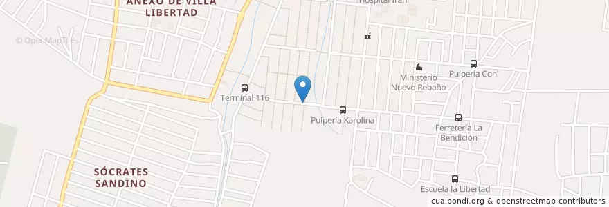 Mapa de ubicacion de Julián en Никарагуа, Departamento De Managua, Managua (Municipio).
