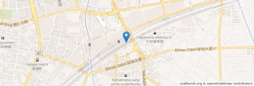 Mapa de ubicacion de エキマチEAST多機能トイレ en Japan, Präfektur Shizuoka, 浜松市, 中区.