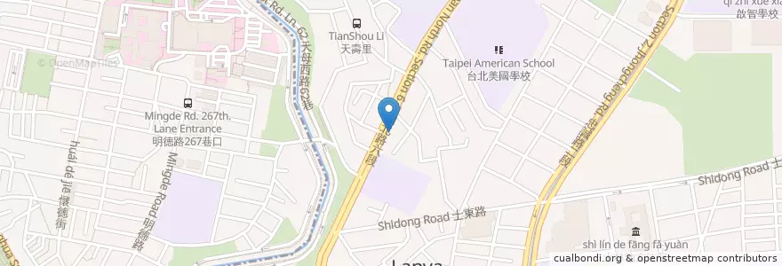 Mapa de ubicacion de 吳俊昇眼科 en 臺灣, 新北市, 臺北市, 士林區.