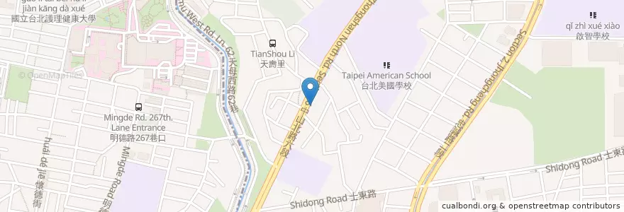Mapa de ubicacion de 林佳宏小兒家醫科診所 en تایوان, 新北市, تایپه, 士林區.