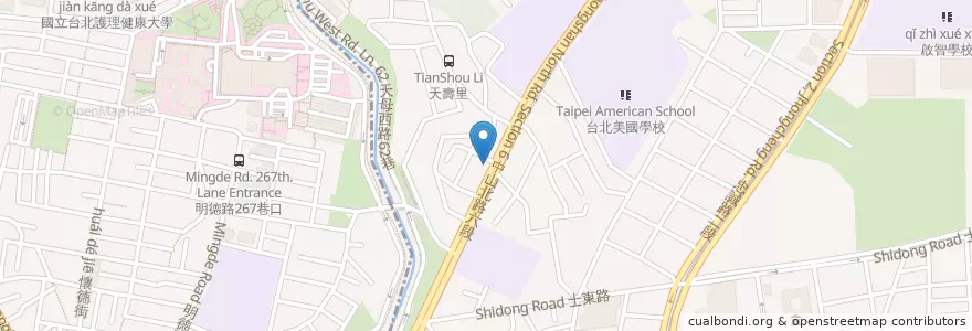 Mapa de ubicacion de 冰來冰趣 en 臺灣, 新北市, 臺北市, 北投區, 士林區.