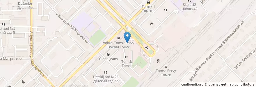 Mapa de ubicacion de Zolla en Rússia, Distrito Federal Siberiano, Томская Область, Томский Район, Городской Округ Томск.