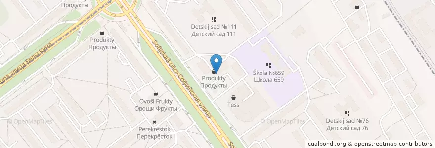 Mapa de ubicacion de Доверие en Russie, District Fédéral Du Nord-Ouest, Oblast De Léningrad, Saint-Pétersbourg, Фрунзенский Район, Округ № 72.