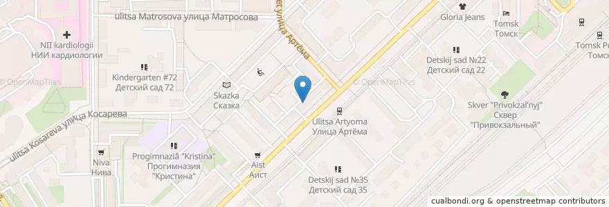 Mapa de ubicacion de Ал.Та. en Rusia, Distrito Federal De Siberia, Tomsk, Томский Район, Городской Округ Томск.